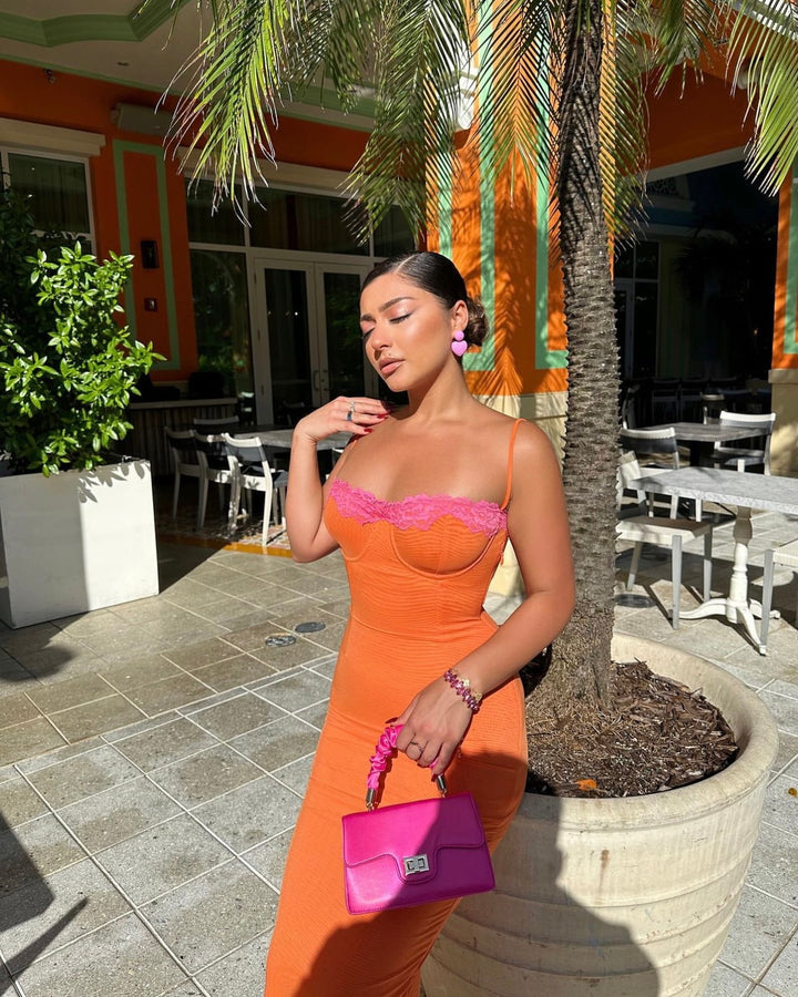 Aiza Dress - Flame Orange SZ SM